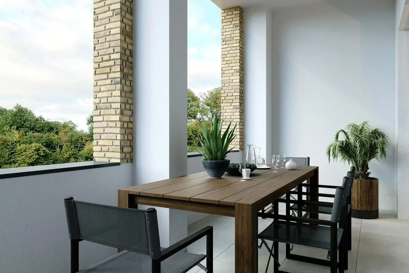 Cotton Lofts, Loggia