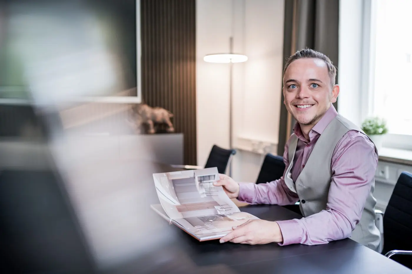 Markus Hoppe bei der Finanzierungsberatung