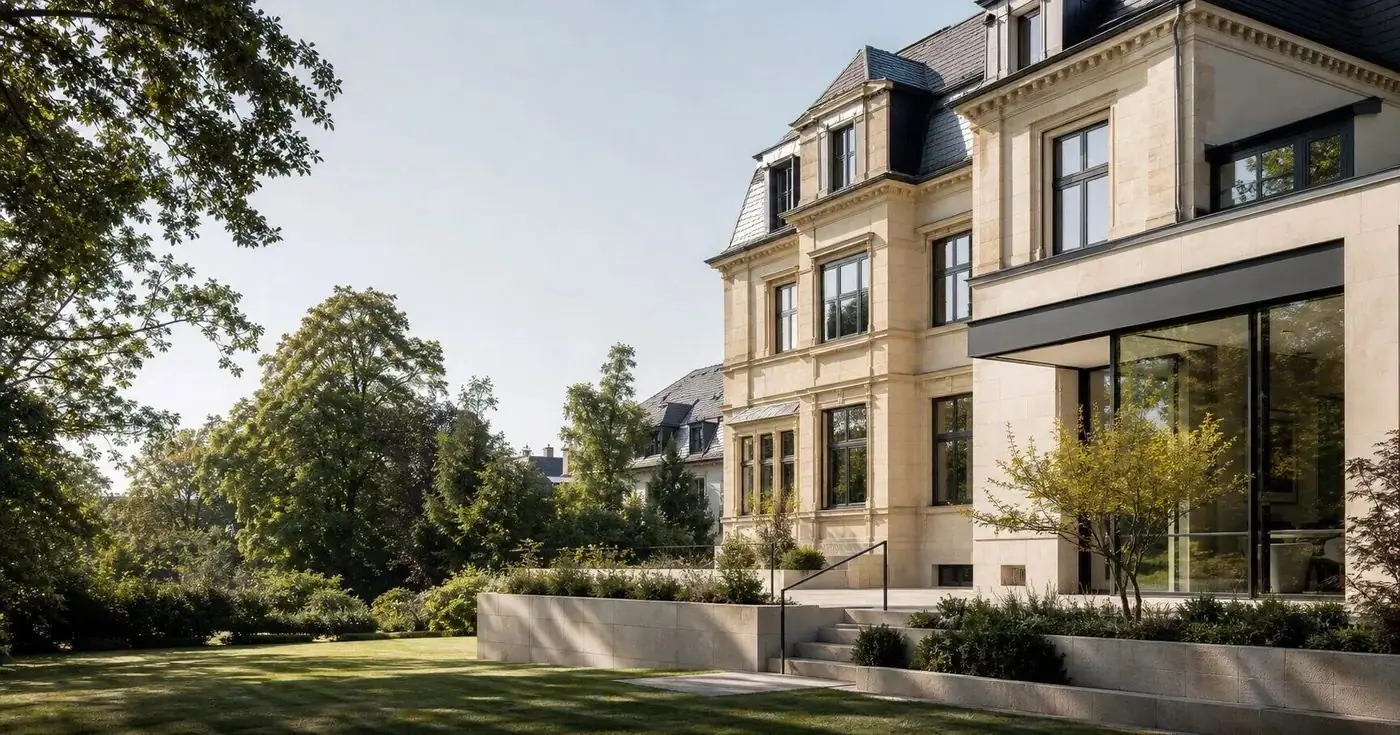 Historische Stadtvilla mit Garten