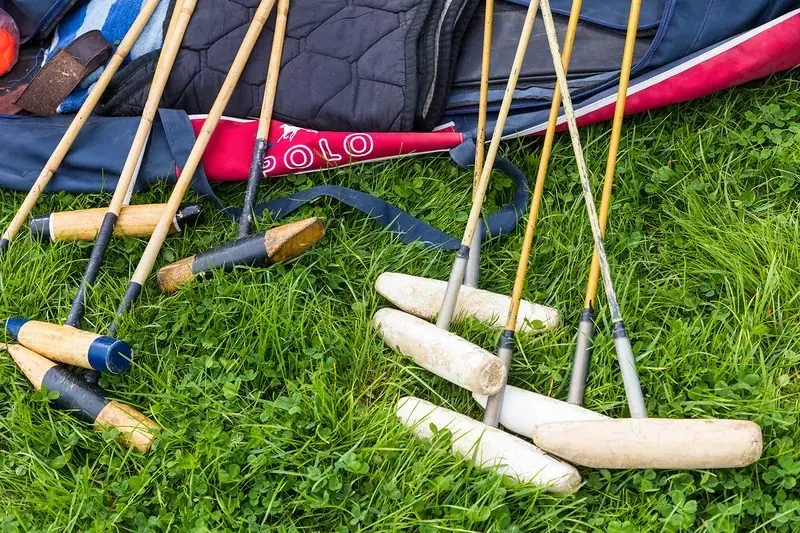 Poloschläger im Spiel