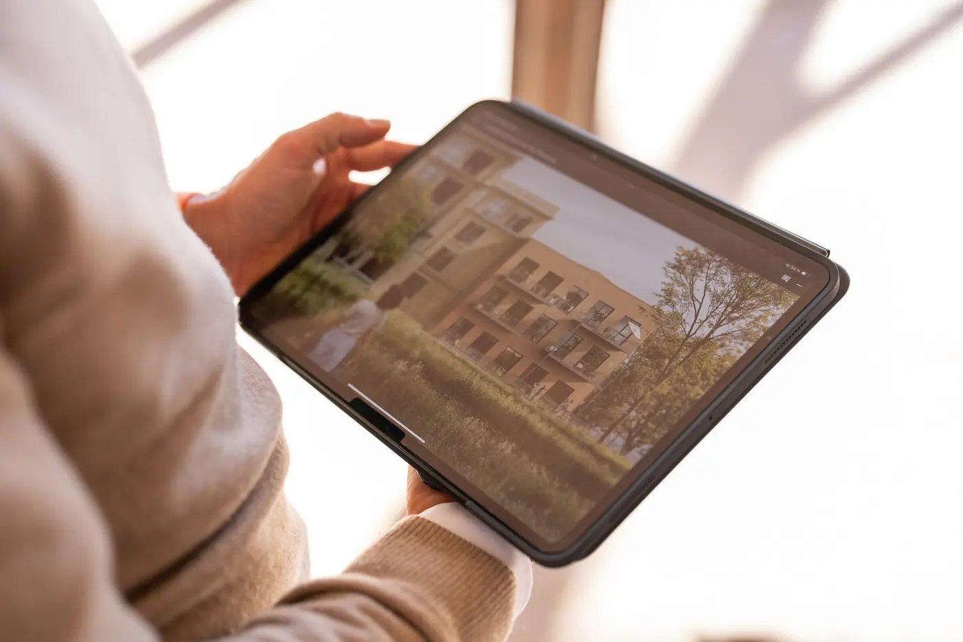 Projektvisualisierung auf dem Tablet